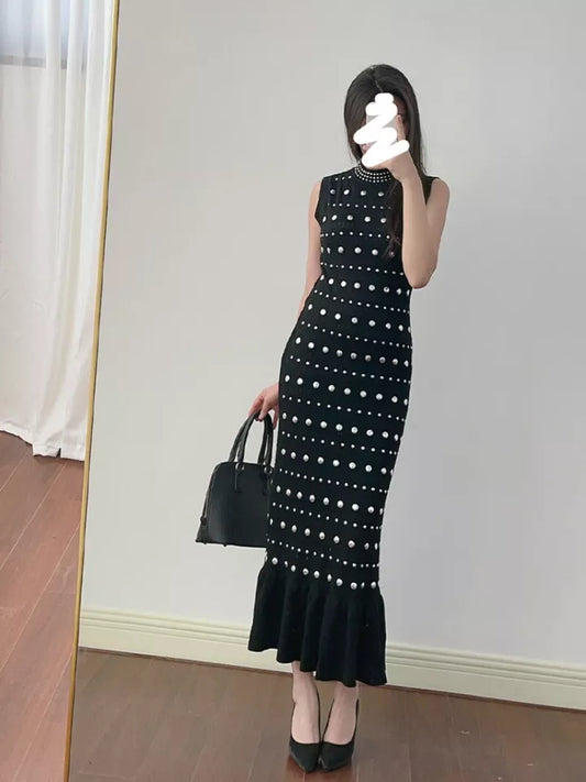 Sandro Slim Sleeveless Knit Dress for Women